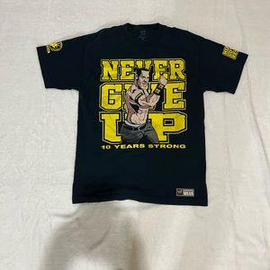 WWE john cena "never give up" t shirt.